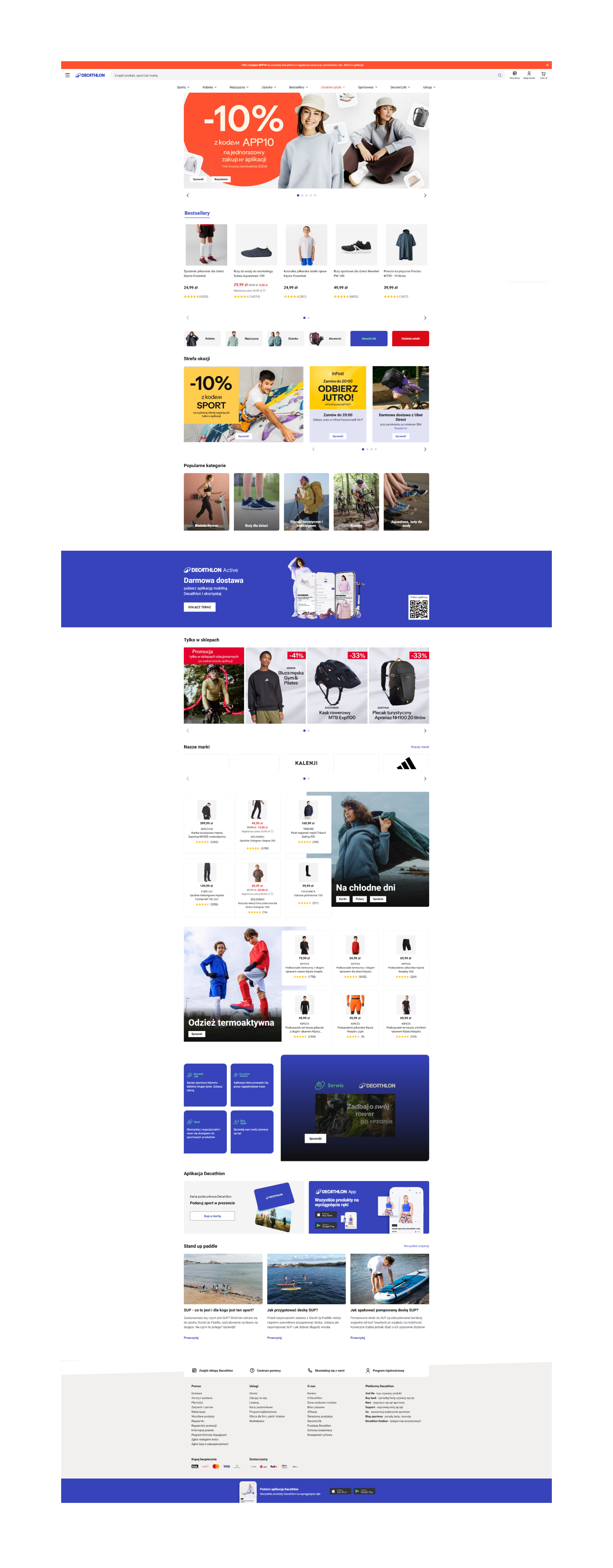 decathlon.pl: скриншот от 1 апреля 2025 г.