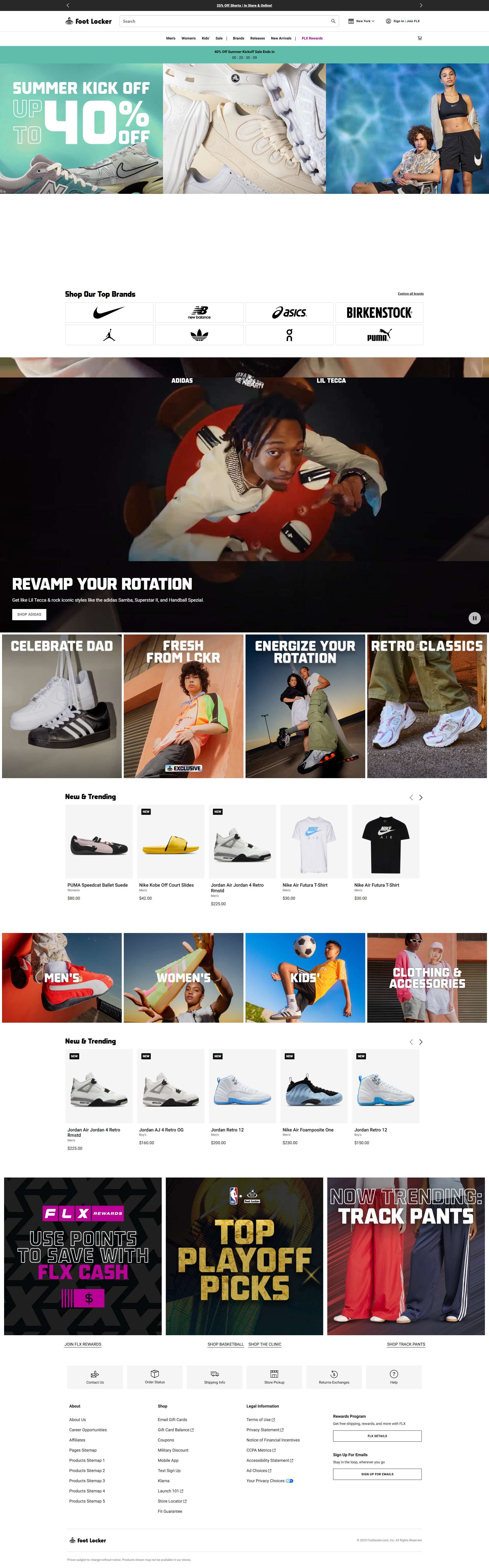 footlocker.eu: скриншот от 11 февраля 2025 г.