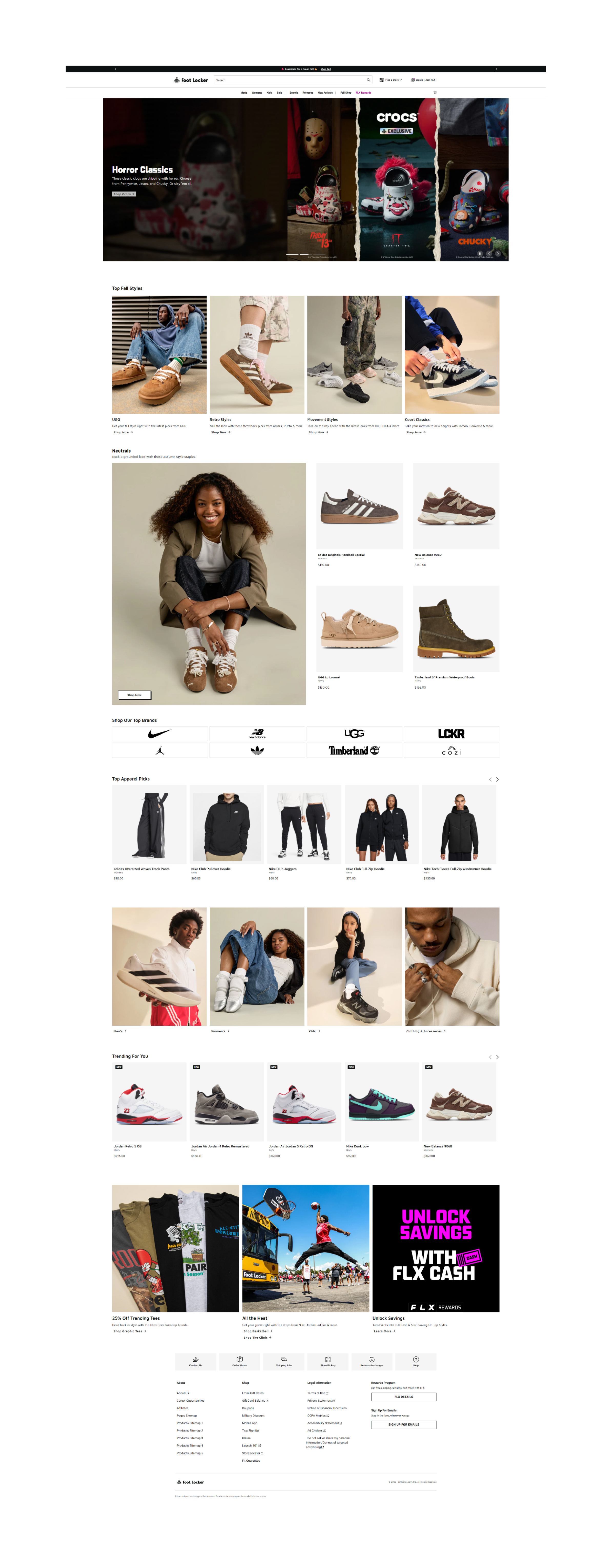 footlocker.eu: скриншот от 1 апреля 2025 г.
