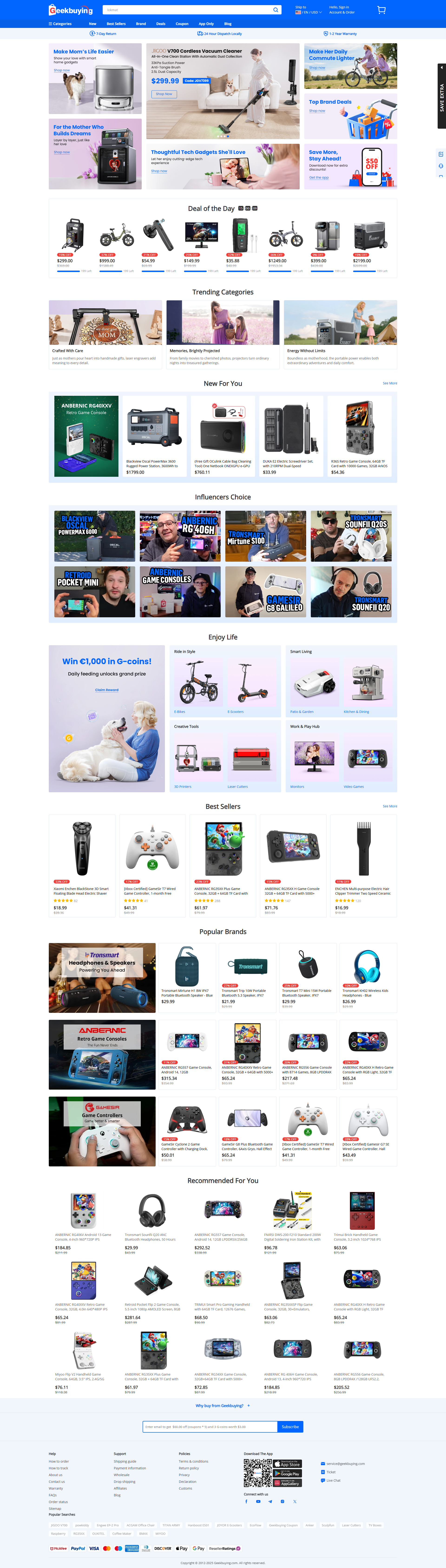 geekbuying.com: скриншот от 11 февраля 2025 г.