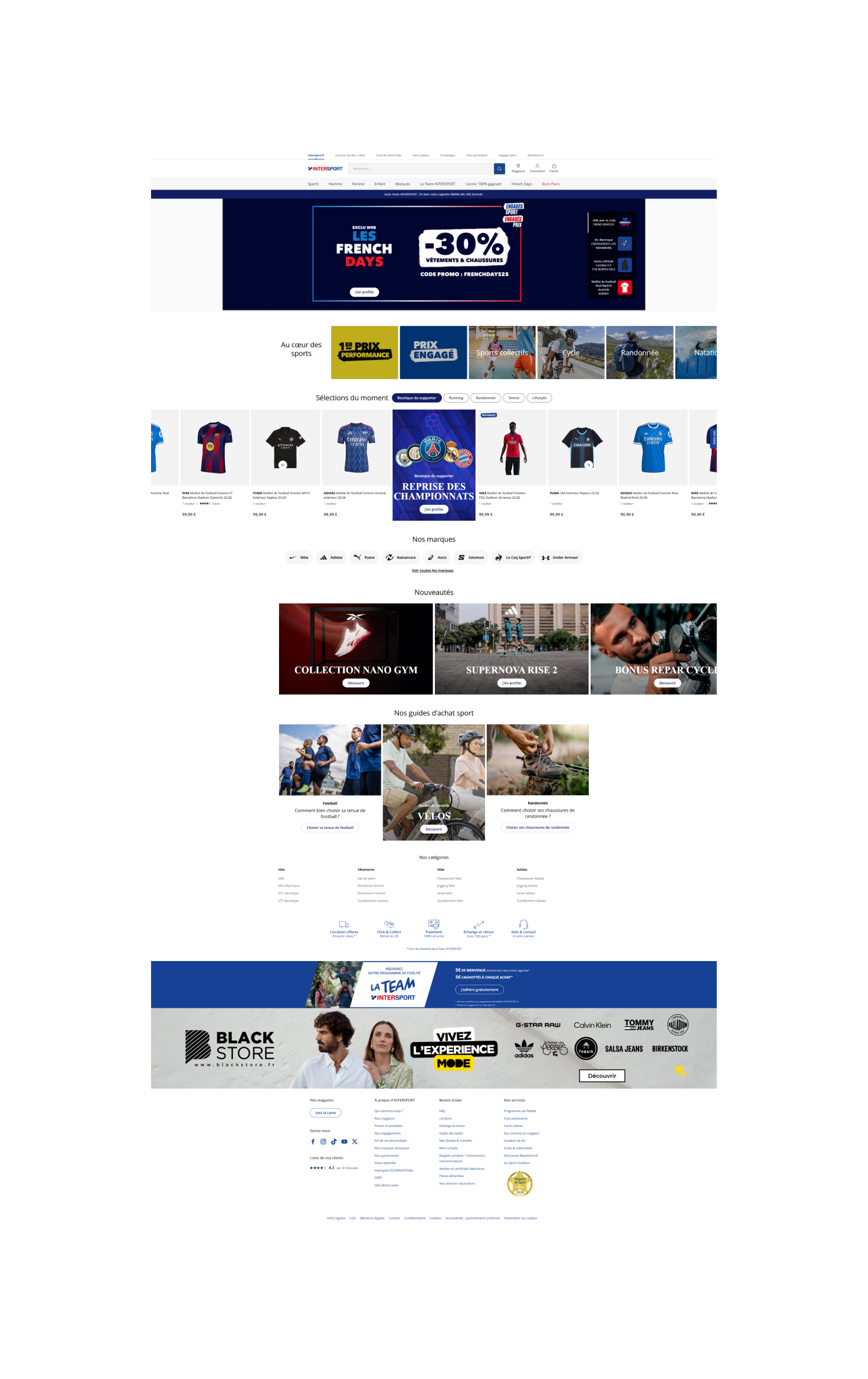 intersport.fr: скриншот от 1 апреля 2025 г.