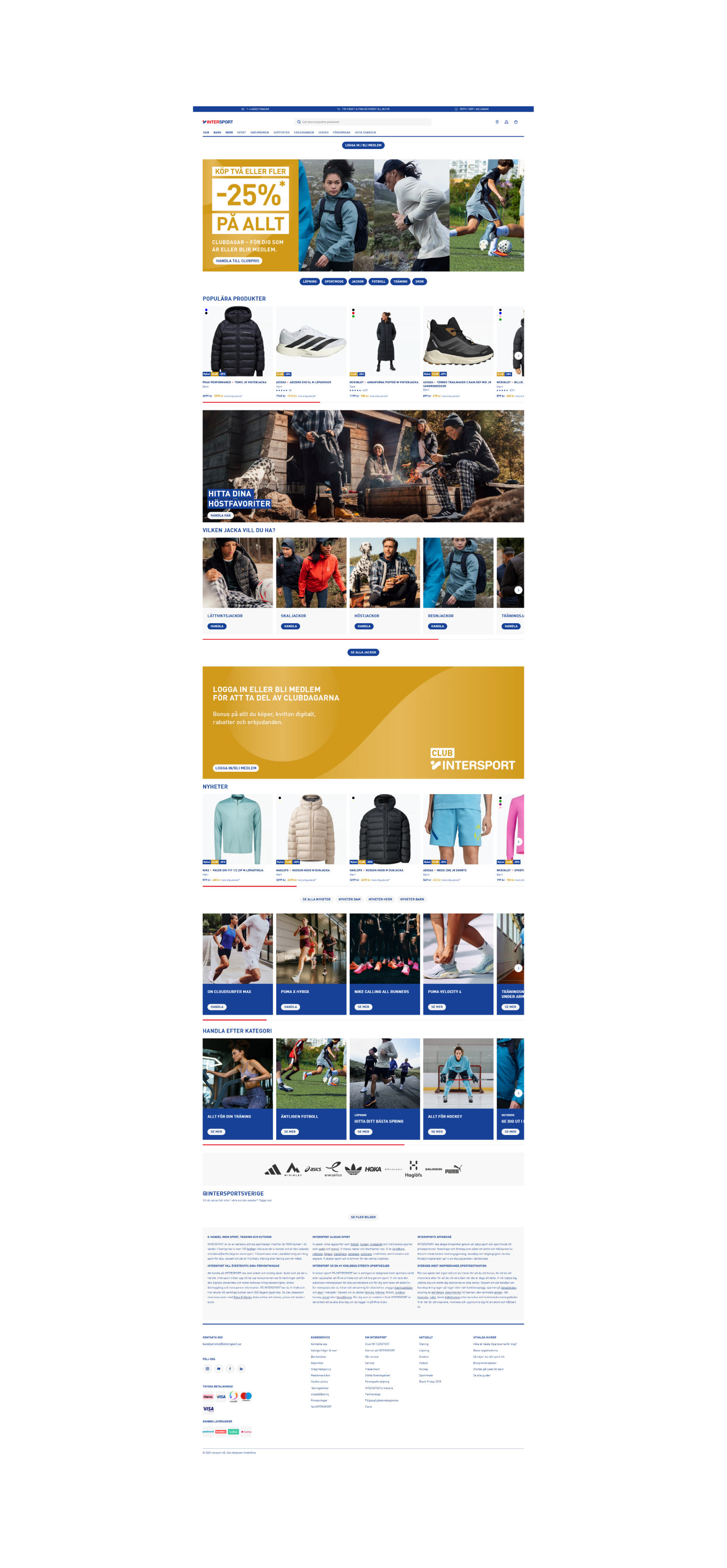 intersport.se: скриншот от 1 апреля 2025 г.