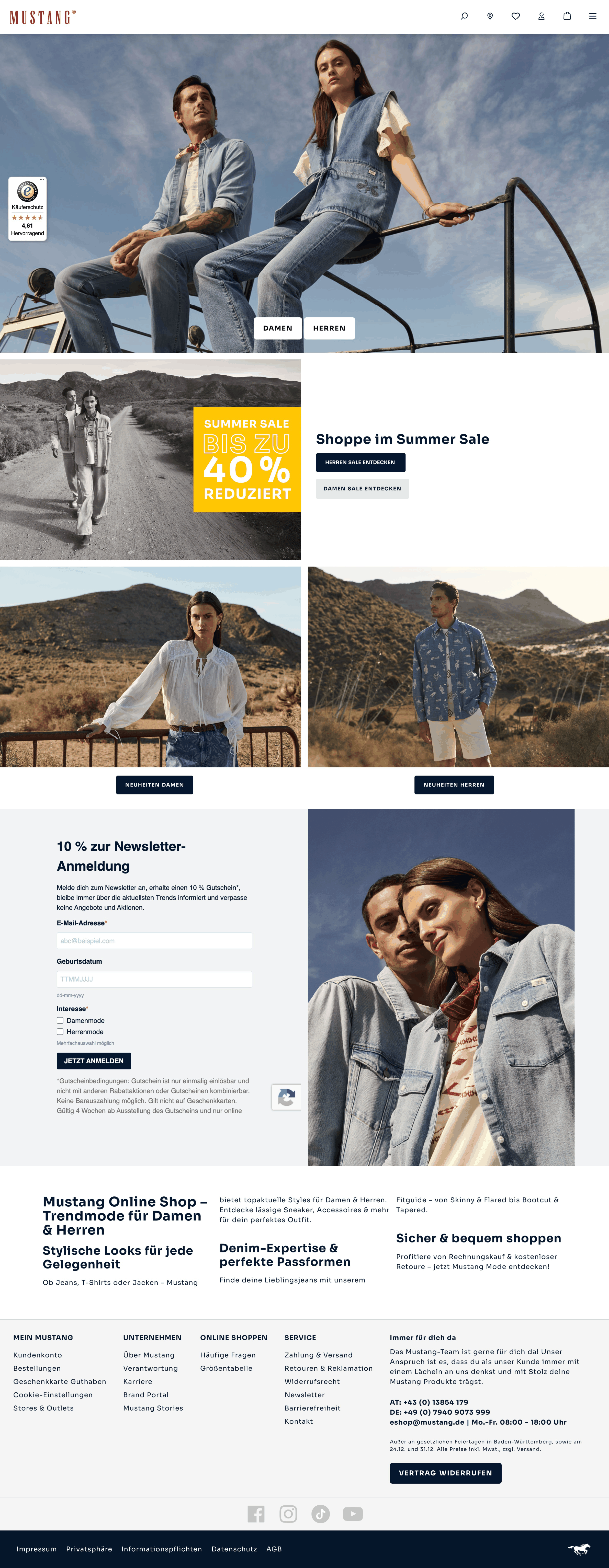 mustang-jeans.com: скриншот от 10 июля 2026 г.