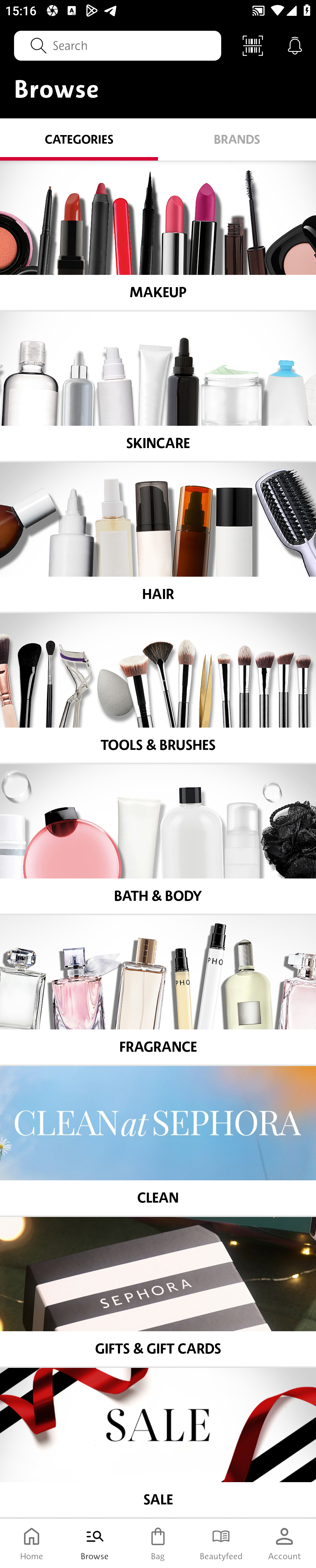МП-Sephora: скриншот от 20 марта 2025 г.